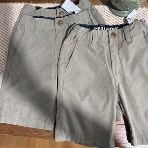 Billabong 3 Pairs of Tan Shorts Boys